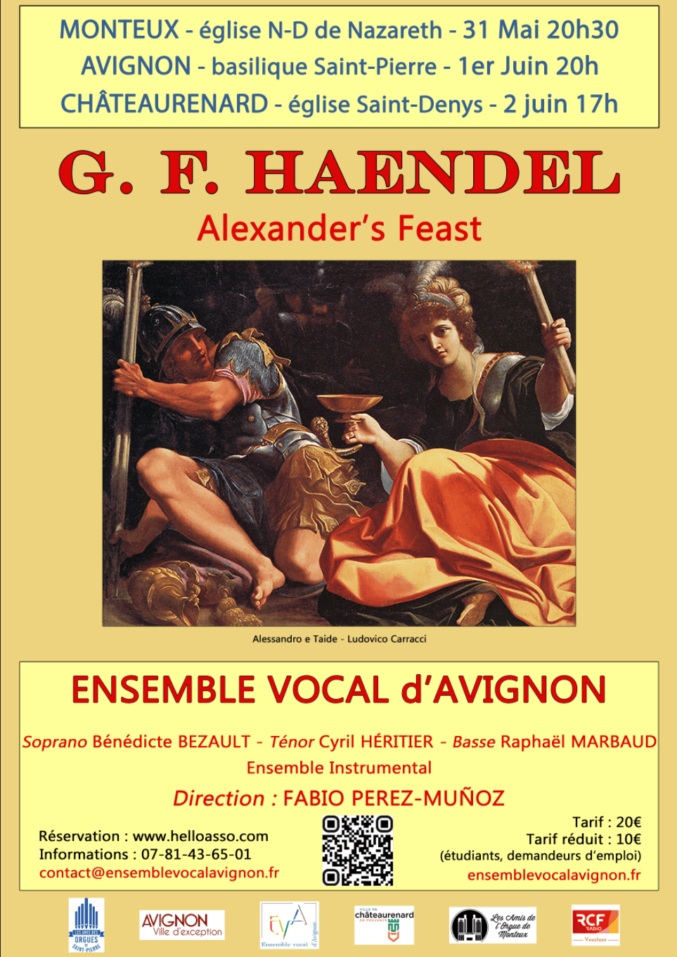 affiche du concert Alexander's Feast - 2024